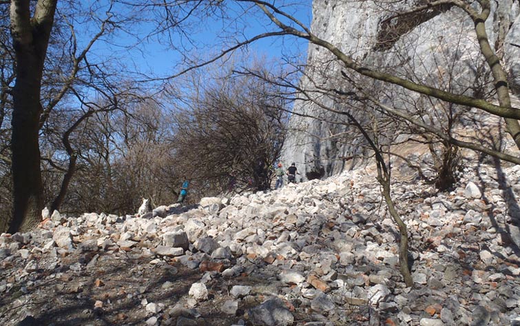April 2013: Pajstun Castle - beware of falling rocks!