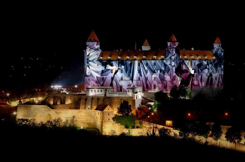 Bratislava Castle -  projection by Gabora Pribek
