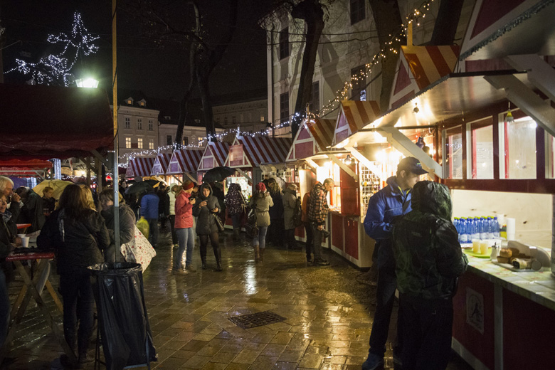 The first Day of Christmas Markets 2015 in Bratislava Old Town