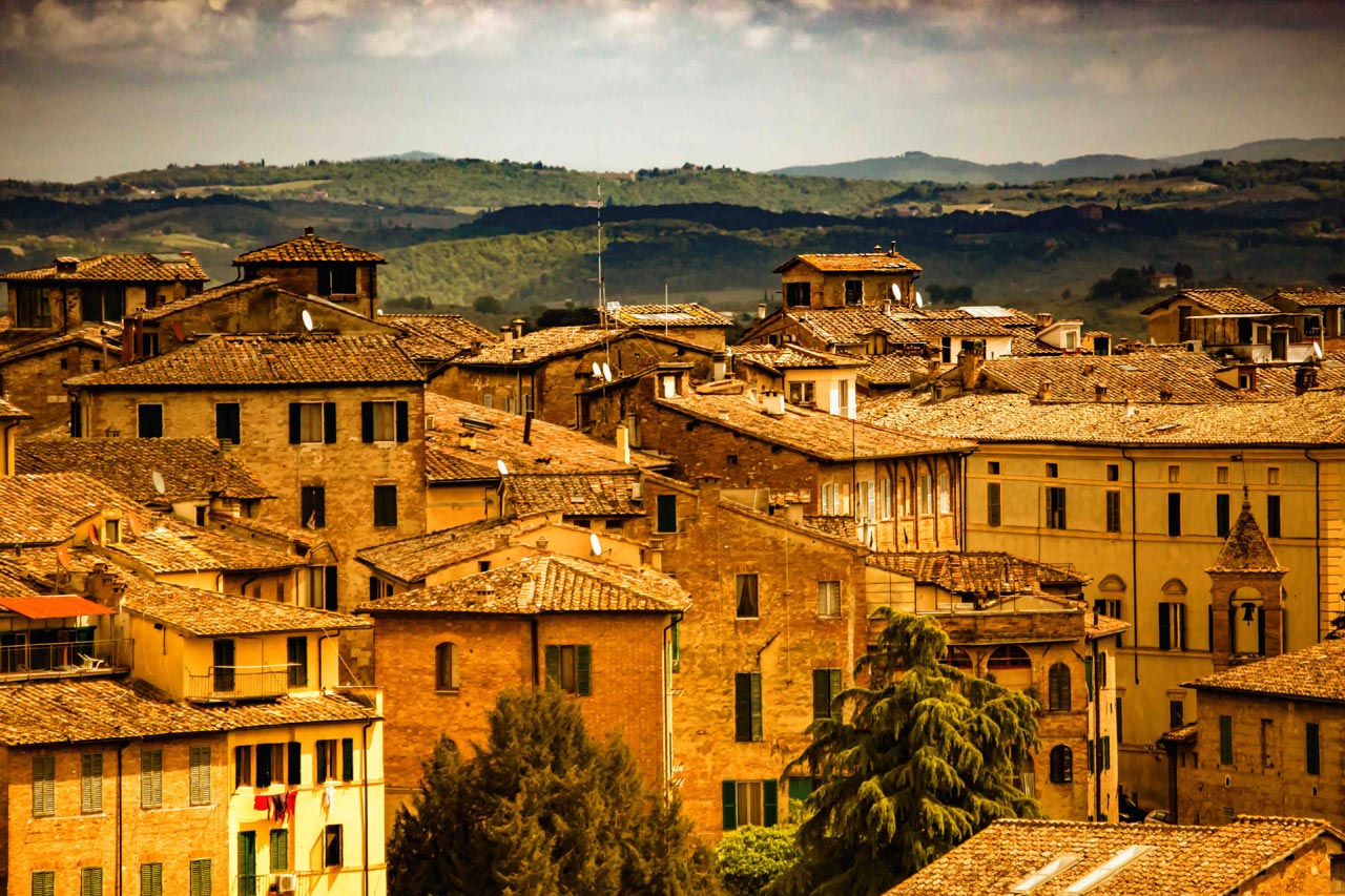 Siena - novšia časť mesta