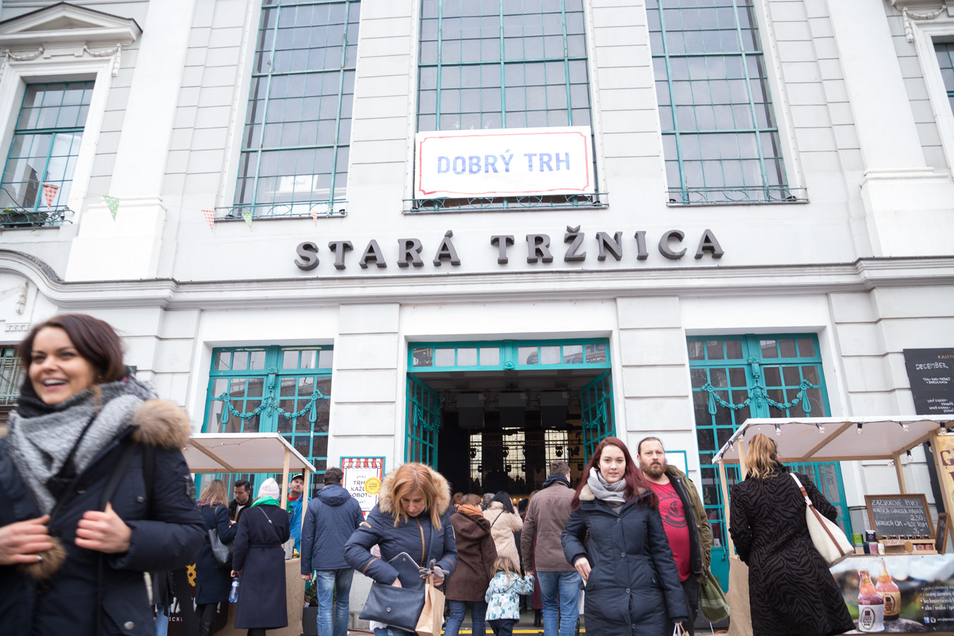 Dobry Trh market in Stara Trznica - Bratislava Dec. 16, 2017