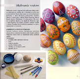 Kraslice - zdobenie voskom - a sample from the brochure