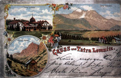 Historická pohľadnica z Tatranskej Lomnice - z knihy Vysoké Tatry na starých pohľadniciach