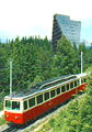 Hotel Panorama and mountain train, Strbske Pleso.