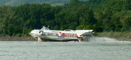 Hydrofoil on the Danube River