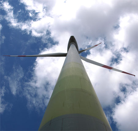 Wind turbine owned by Prellenkirchen village