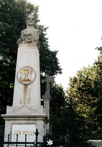 Pomník Jána Hollého na cintoríne v Dobrej Vode