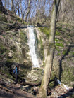Občasný vodopád v tiesňave Hlboča