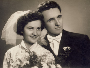 Karol Stojka ako mladomanžel v roku 1954