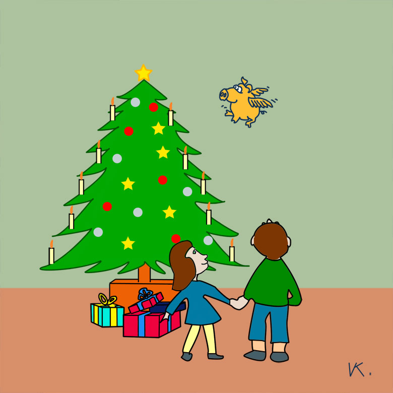 Ilustrácia k básničke Vianočné radosti