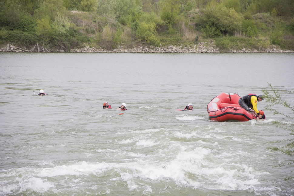 Raftovanie v Čunove, 15. apríla 2016