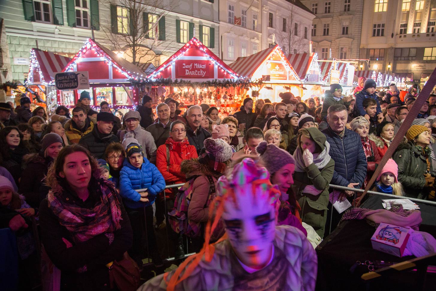 Christmass market in Bratislava - November 24, 2017