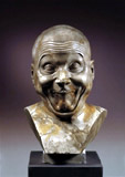 F. X. Messerschmidt: Charakterová hlava s názvom Úmyselný šašo, zbierka Rakúskej galéria